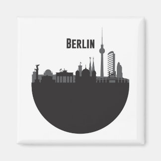 Imán Línea de Skyline Stadt Silhouette de Berlín