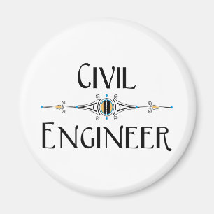 Imán Línea decorativa de ingeniero civil