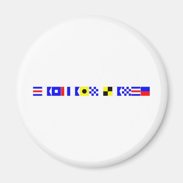 Imán línea del capitán del indicador de código (Frente)