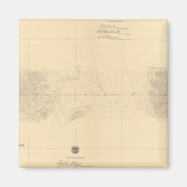 Imán Línea Divisoria entre México 5 (Frente)