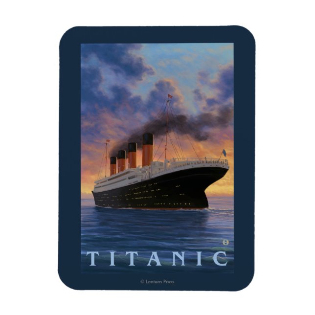 Imán Línea Titanic SceneWhite Star (Vertical)
