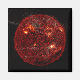 Imán Líneas de campo magnético en el Sol 3