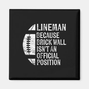 Imán Lineman porque la pared de ladrillos no es posició