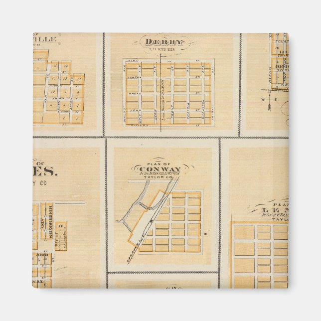 Imán Lineville, Derby, Glidden, Ames, Conway (Frente)