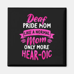 Imán Lingüismo Rótulo Sensibilización Sorda ASL y Orgul