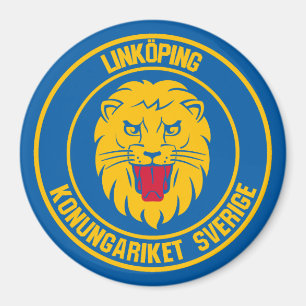 Imán Linköping Round Emblem