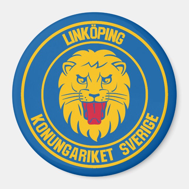 Imán Linköping Round Emblem (Frente)