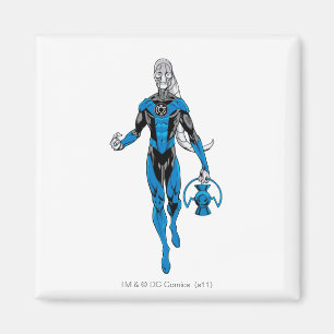 Imán Linterna azul 4