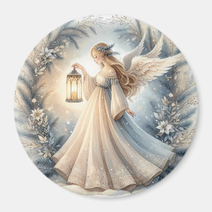 Imán Linterna del Ángel Celestial de Invierno de Paz
