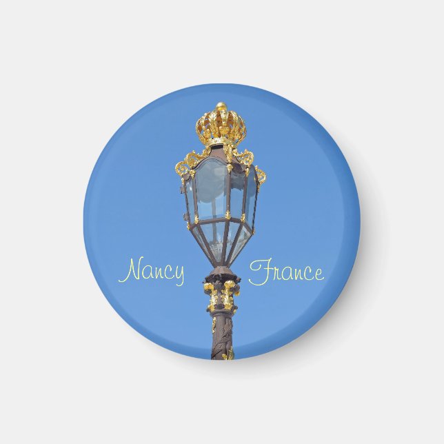 Imán Linterna en Place Stanislas en Nancy, Francia (Frente)