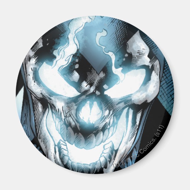 Imán Linterna negra - Color (Frente)