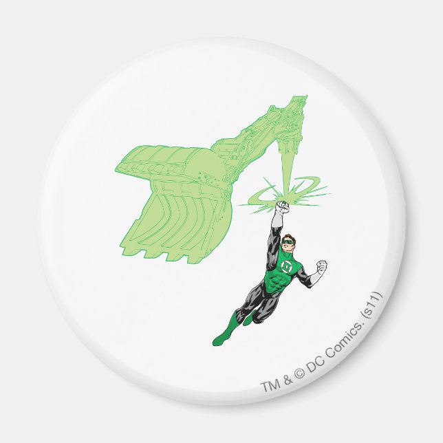 Imán Linterna verde - completamente representada, con m (Frente)