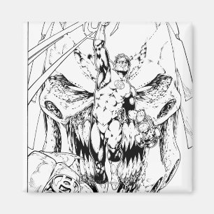 Imán Linterna verde con flujo de luz