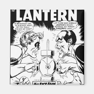 Imán Linterna verde contra Sinestro, blanco y negro