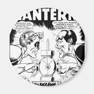 Imán Linterna verde contra Sinestro, blanco y negro