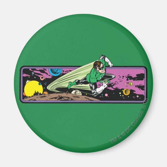 Imán Linterna verde en el espacio (Frente)