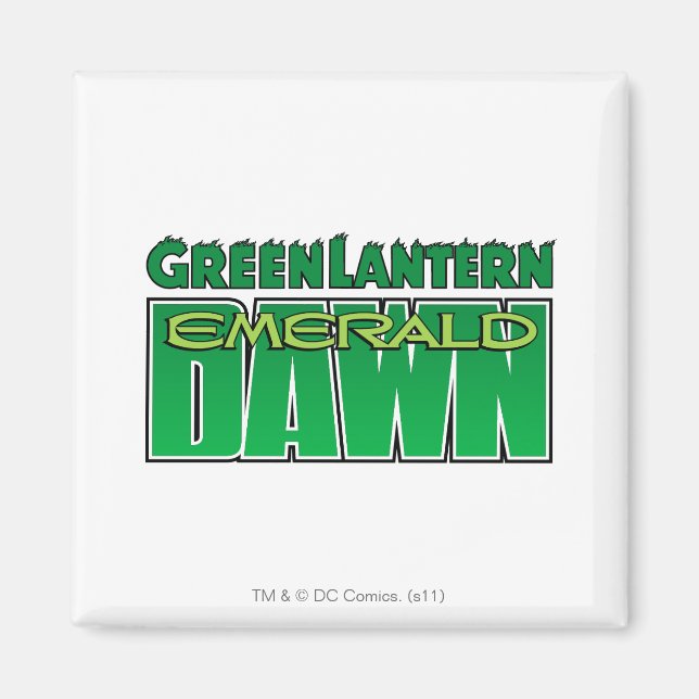 Imán Linterna verde - Logo de Emerald Dawn (Frente)