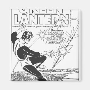 Imán Linterna verde - misil del fugitivo, blanco y