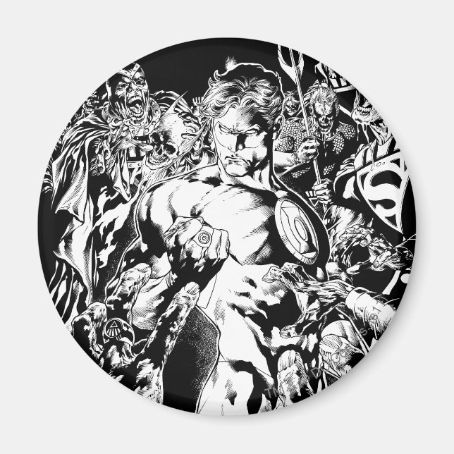 Imán Linterna verde rodeada (Frente)