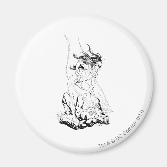 Imán Linterna verde y zafiro estrella (Frente)