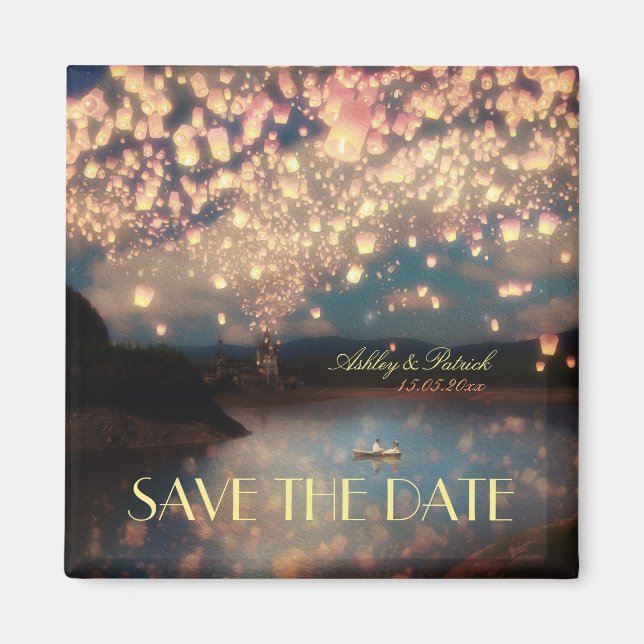 Imán Linternas de deseo de amor (Frente)