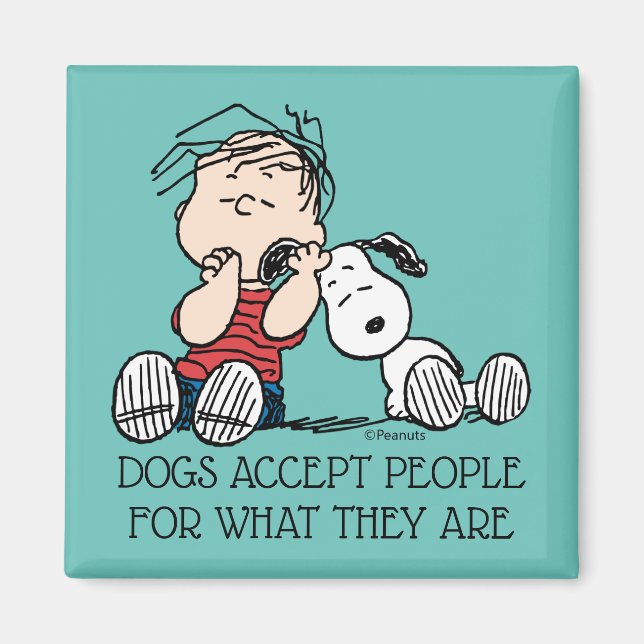 Imán Linus consolado con el oído de Snoopy (Frente)