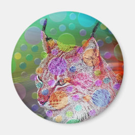 Imán Línx sonriente, colorido - abstracto