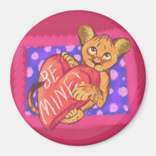 Imán Lion Cub Valentine