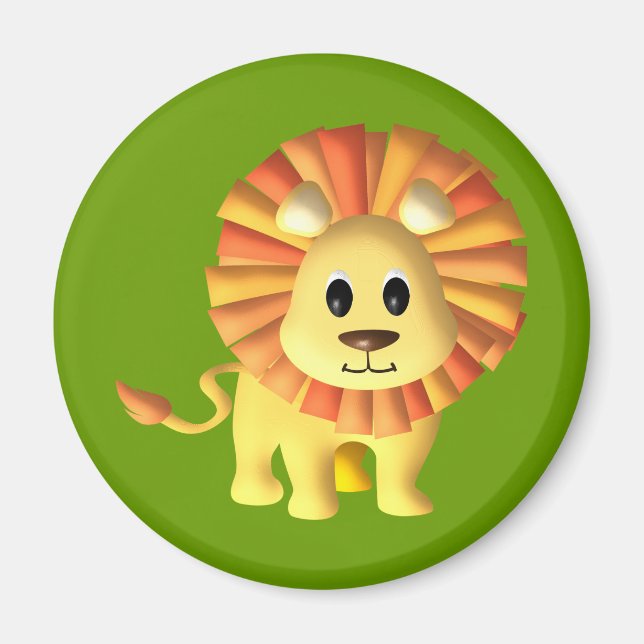Imán Lion Cute Lil (Frente)