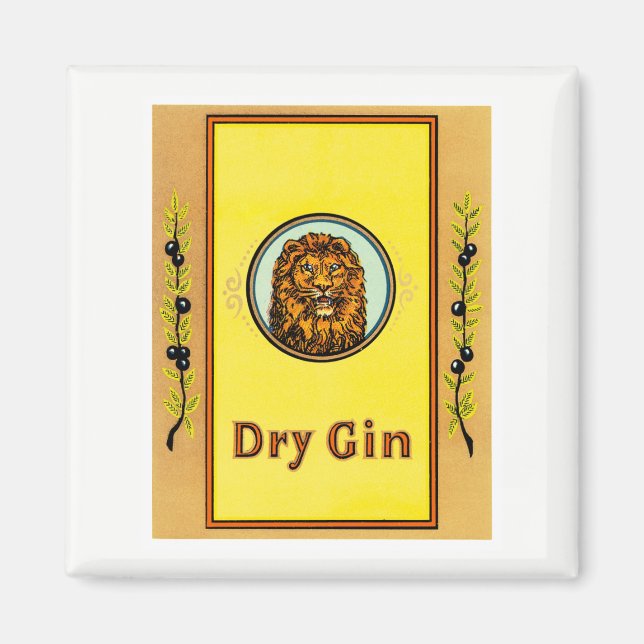 Imán Lion Dry Gin (Frente)