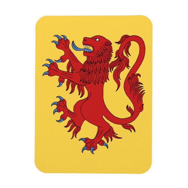 Imán Lion Rampant Gules (Vertical)