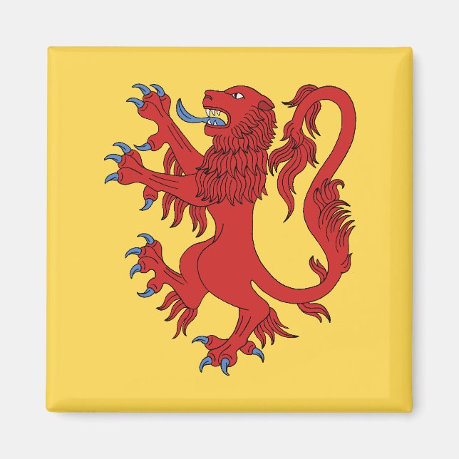 Imán Lion Rampant Gules (Frente)