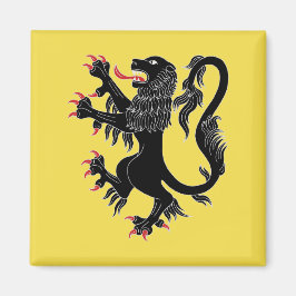 Imán Lion Rampant Sable