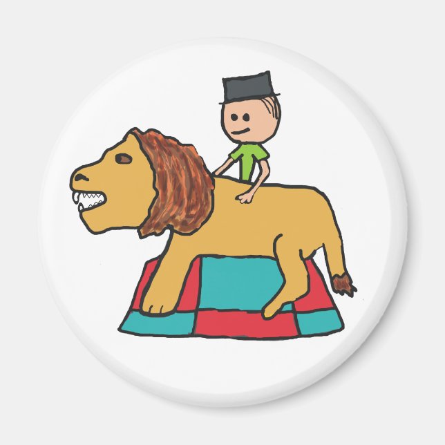 Imán Lion Taming (Frente)