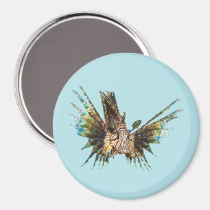 Imán Lionfish - Diseño abstracto - Cortar una foto  