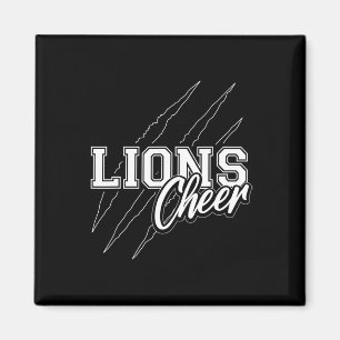 Imán Lions Cheer Equipo de Porristas Espíritu Escolar