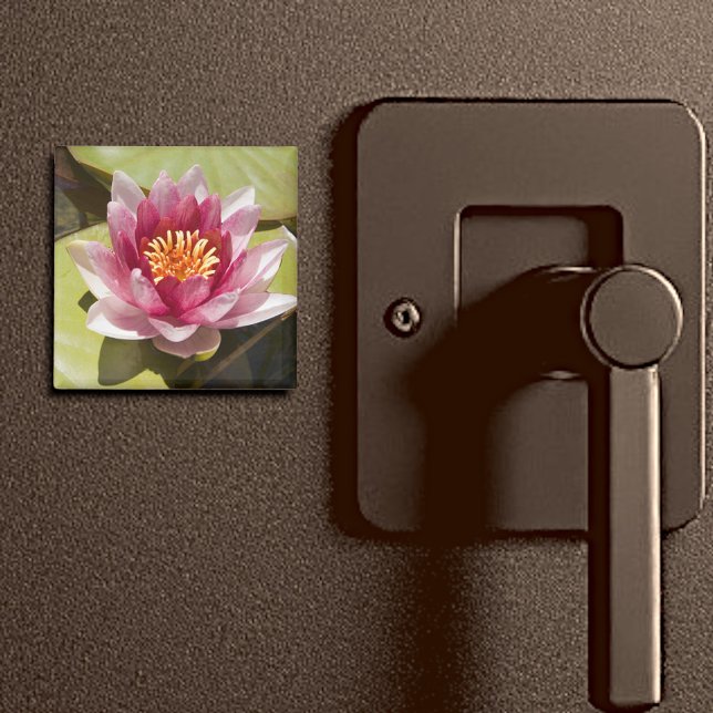 Imán Lirio de agua rosa (2" water lily magnet)