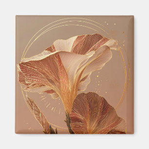 Imán Lirio de Calla Naranja Quemada Botánico