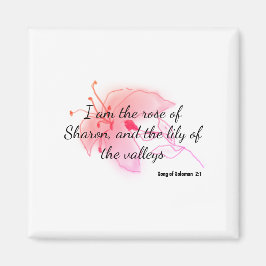 Imán lirio rosa claro