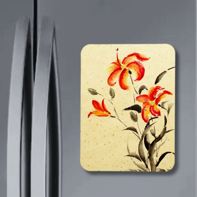 Imán Lirio tigre - rojo (Subido por el creador)