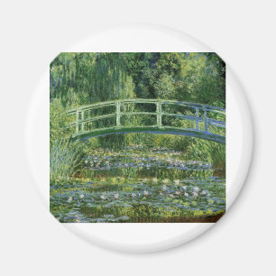 Imán Lirios de agua de Claude Monet y puente japonés