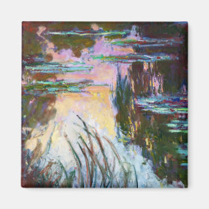 Imán Lirios de agua, sol poniente Claude Monet