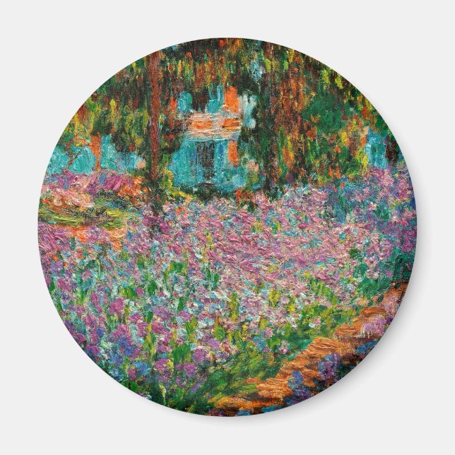 Imán Lirios jardín de Monet Giverny flores (Frente)