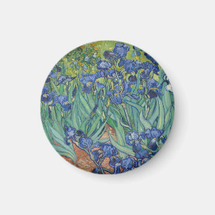 Imán Lirios, pintura al óleo floral, Vincent Van Gogh