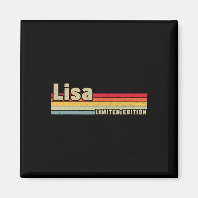 Imán Lisa Gift Name Personalized Birthday Fun Navidades (Frente)
