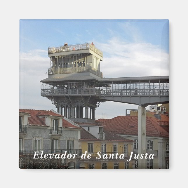 Imán Lisboa. Ascensor de Santa Justa. (Frente)