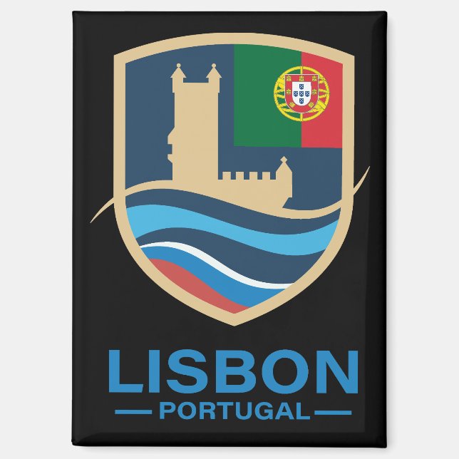 Imán Lisboa Portugal Europa (Anverso)