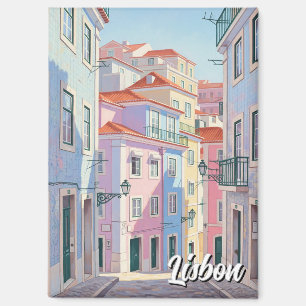 Imán Lisboa Portugal Panteón Alfama Pastel