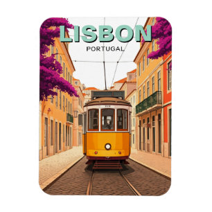 Imán Lisboa Portugal Viaje Tramo Amarillo