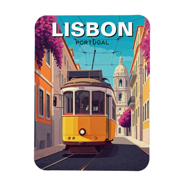Imán Lisboa Portugal Viaje Tramo Amarillo (Vertical)